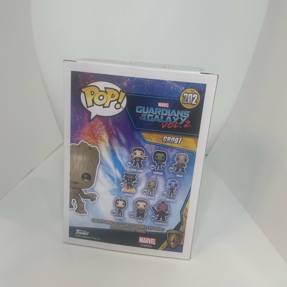 NWT Baby Groot #202 Guardians of the Galaxy Volume 2 Marvel Funko POP! - Picture 2 of 2